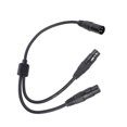 thumbnail image 4 of Cable divisor de micrófono en forma de Y de XLR macho a XLR hembra doble, 4 of 8