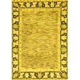 thumbnail image 1 of Ahgly Company Indoor Rectangle Abstract Yellow Modern Area Rugs, 8' x 12', 1 of 4