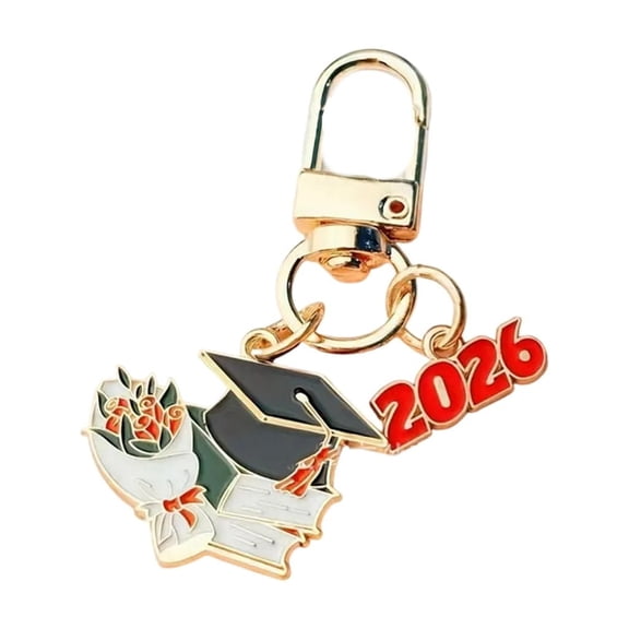 YIEMEEN 2026 Graduation Keychain Commemorative Cap Diploma Charm Alloy Keepsake Gift For College University Students
