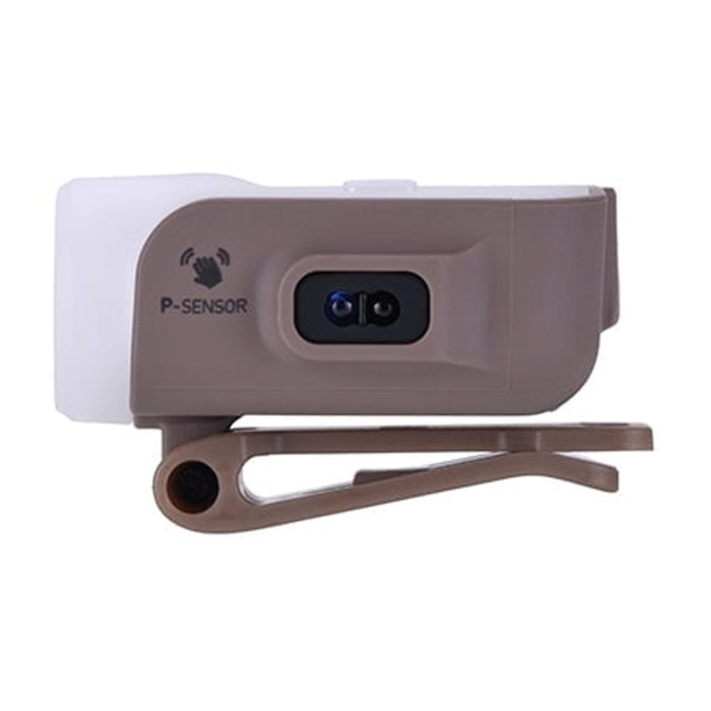 Claymore Capon 80C (Tan) - LED Rechargeable Clip-On Cap Headlamp, Lightweight Hat Light for Camping, Running, Emergency & Industrial Use, Waterproof, Hands-Free Sensor, 45 Hours Battery Life.