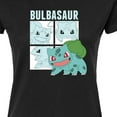 thumbnail image 3 of Pokémon - Bulbasaur Squares - Juniors Fitted Graphic T-Shirt, 3 of 5