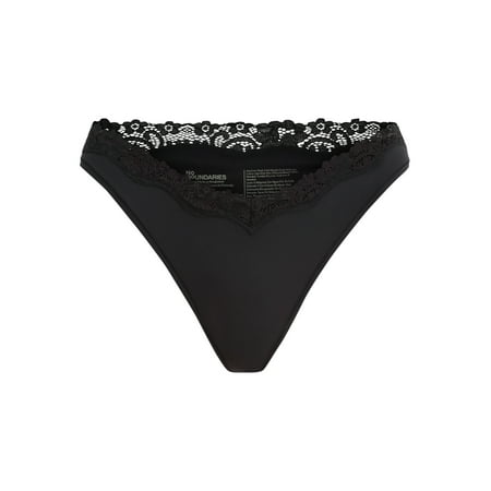 No Boundaries Women s Fit Stretch Lace Waist Cheeky Panty  Sizes XS to XXXL