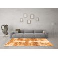 thumbnail image 3 of Ahgly Company Indoor Square Abstract Orange Modern Area Rugs, 3' Square, 3 of 4