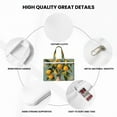thumbnail image 5 of Kdxio Retro Warm Lemon Flower File Tote Document Bag Business Briefcase Bag Document Organizer Tote Briefcase for Letter A4 Files Business Teacher Office Bag, 5 of 8