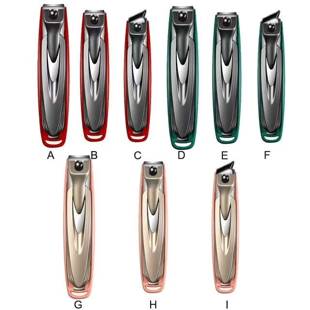 Becaristey Detachable Fingernail Clippers Durable For Precise Clipping And Portable Fast And Efficient Creative green Oblique mouthpiece