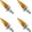 Gold, variant on chasenew 4 PCS Spikes License Plate Screws for Car, Anti Theft Spike Shape Aluminum Car Plate Frame Fastenings Bolt, Cool Licence Plate Screw Set for Car Truck Motorcycle, Car Accessories Black