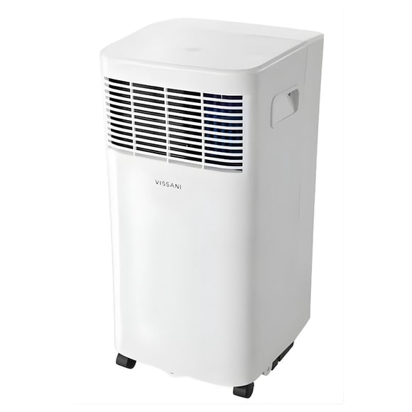 Aire Acondicionado Portátil Vissani Deshumidificador y Ventilador Apagado Automático Control Remoto 115 V 5000 BTU Reacondicionado