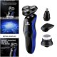 thumbnail image 1 of Afeitadora Eléctrica Inalámbrica 4D Recargable, Y Flotante para Hombres, para Hombres, Afeitadora de Barba Húmeda Y Seca, para El Pelo 1 Baoblaze afeitadora facial, 1 of 8