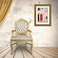thumbnail image 3 of Millet, Karyn 17x24 Gold Ornate Wood Framed with Double Matting Museum Art Print Titled - Red Door, 3 of 4