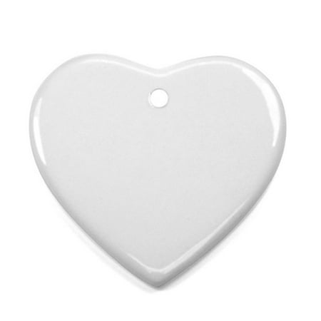 

MCat 1 Set Ceramic Pendant Sublimated Washable Wear-resistant Decorative White Porcelain Sublimation Blank Ceramic Ornament for Christmas