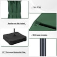thumbnail image 6 of Autlaycil 15 ft Rectangle Patio Umbrella with Umbrella Base 48 LED lights for Market Patio Solar Umbrella (Green), 6 of 7