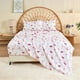 thumbnail image 1 of HITIME Juego de Sábanas Tamaño Queen 4 Piezas Incluye 1 Sábana Plana, 1 Ajustable & 2 Funda de Almohada, Suave Transpirable Microfibra de Poliéster, Diseño Estampado Moderno Fresco y Transpirable, 1 of 9