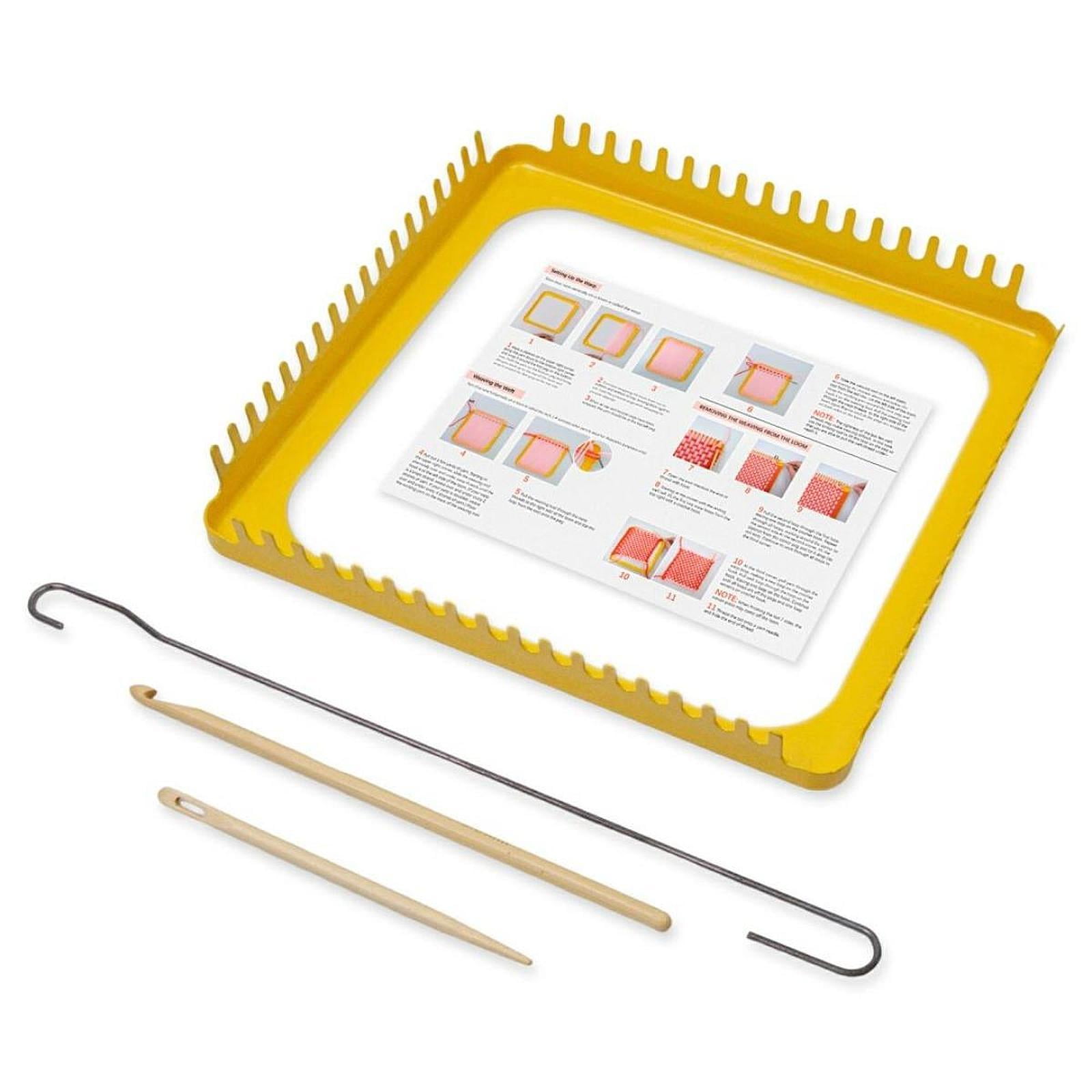 GUOOL Weaving Loom Kits DIY Weaving Accessories Multipurpose Lightweight Handcrafted Knitting Looms for Beginners Scarves Headbands