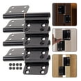 thumbnail image 3 of 4 Pcs Lift off Hinge Closing Door Hinge Removable Hinges 9.5X3.9X1.1CM Black, 3 of 8