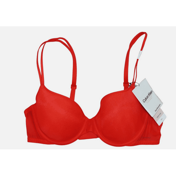 Calvin Klein Womens Sheer Marquisette Light Orange Odyssey 34DD