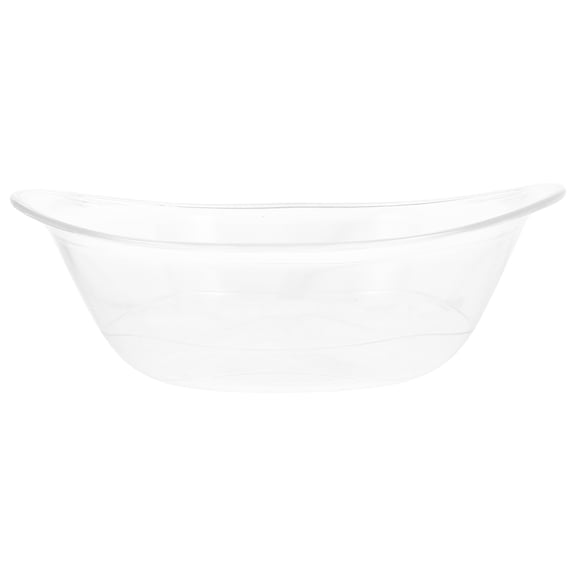 FOMIYES Multipurpose Transparent Plastic Basin for Kitchen Bathroom Washing and Storage