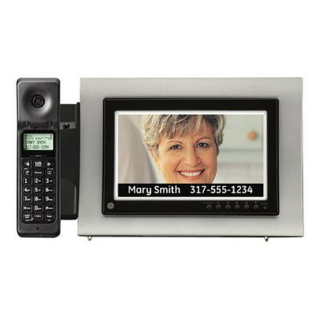 GE Photophone 27956FE1 - Cordless phone - with digital photo frame with caller ID/call waiting - DECT 6.0 - black, (Best Cordless Phone For Small Business)