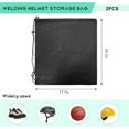 thumbnail image 2 of 2PCS Motorcycle Helmet Bags, Lightweight Drawstring Bag Welding Hood Storage Pocket, Velvet Cloth Packing Large Protective Pouch for Ski Snowmobile Bicycle (2PCS) -, 2 of 6