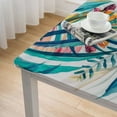 thumbnail image 4 of HAOXIT Indoor Outdoor Tabletop for Spring Summer Decorations, Picnics and Dinner Parties - Wrinkle Free, Stain and Water Resistant, Palm Leaves Dream, 46*46, 4 of 7