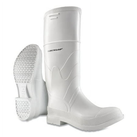 White Rubber Boots Plain Toe Men S 9 16 In Boot PVC White | Bundle Of 2 ...
