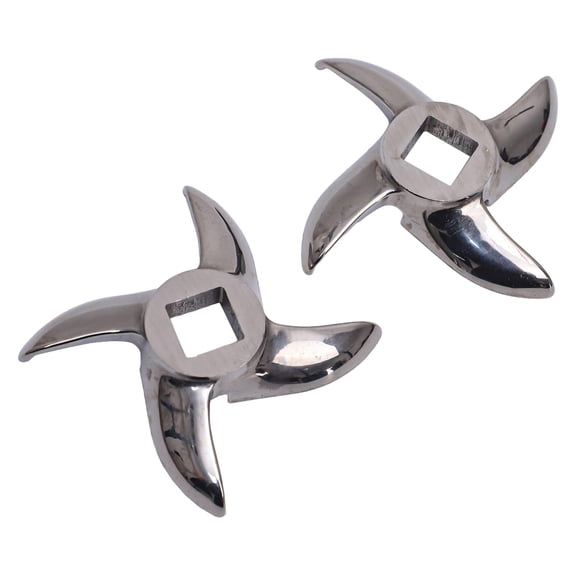 #32 Cutter Blade Set Of Two For Efficient Meat Grinding In Any Machine