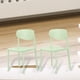 thumbnail image 5 of 2 uds miniatura 1/6 sillas de comedor Micro paisaje muebles comedor vida escena cocina sala de estar decoración paisaje suministros Verde Sunnimix Escritorio de casa de muñecas, 5 of 8