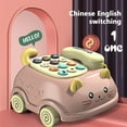 Baby Telephone Toy ,Bilingual Chinese And English,Cartoon Landline