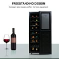 thumbnail image 2 of Koolatron 18 Bottle Slim Dual Zone Wine Cooler Freestanding Wine Fridge, 2 of 11