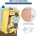 thumbnail image 6 of M optimized 5-Section Classroom Coat Locker, 20 Cubbies for Classrooms, Daycare Cubby with 4 Casters, 5 Hooks and 2 Storage Boxes, for Home, School, Kindergarten, 6 of 7