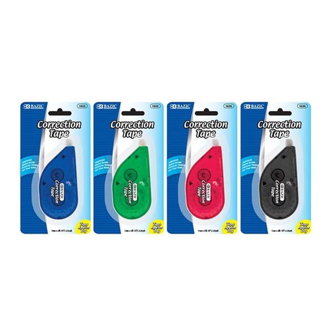 Ruban Correcteur DDI 2277167 BAZIC - 24 Unités, Étuis Assortis, Boîte de 24
