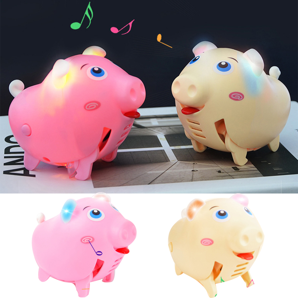 Shenmeida Kids Electric Walking Light Pig Singing for Kids, Toddler