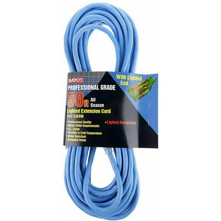 

Bayco 50 Single-Tap 14/3 All Season Pro Extension Cord with Lighted End