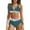 a-179Dark Blue39, variant on Womens Halter V Neck Wave Striped Trim Two Piece Bikini Set Bikini Top High Waist Side Tie Bottom Basic Swim Suit Summer Swimwear For Beach Vacation Leisure Swimwear XXXL
