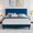 Dark Blue Queen, variant on Panapinka Upholstered Platform Bed Frame with Adjustable Headboard and Vertical Channel Tufting, Sturdy Wood Slats for Noise-Free Support, No Box Spring Needed, Easy Assembly