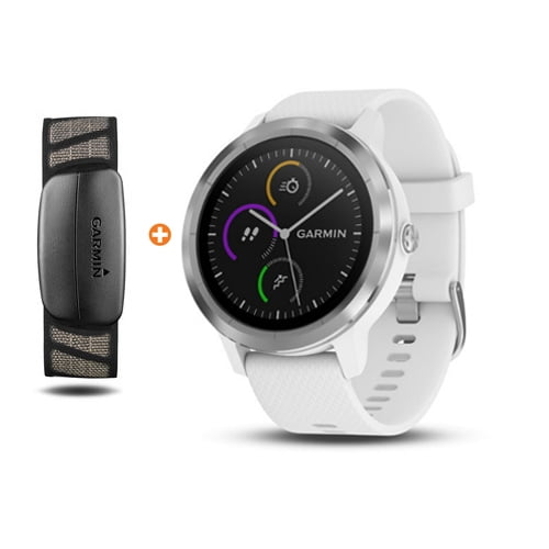 garmin vivoactive 3 white with stainless hardware
