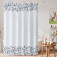 thumbnail image 6 of Shower Curtain Spring Floral Line Art Shower Curtains for Bathroom Decor, Waterproof Polyester Shower Curtain Set with Hooks, Extra Long 72" x 78" White Modern, 6 of 9