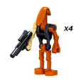 thumbnail image 4 of 24 piezas Star Wars batalla droides bloques de construcción Mini figuras juguetes regalos esquí esquí Gafas de esquí, 4 of 5