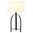 thumbnail image 2 of Henn&Hart 15" Blackened Bronze Metal/Fabric Table Lamp, 2 of 8