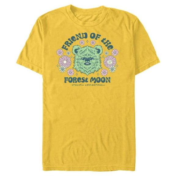Star Wars Friend of the Forest Moon Support Endor Retro Ewok - Short Sleeve Blended T-Shirt for Adults - Customized-Yellow