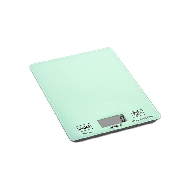 Báscula Digital de Cocina kg Precisión gr Cristal Rhino Rhino