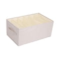 thumbnail image 2 of Cesto de almacenamiento de ropa plegable, caja de juguetes, cesta organizadora, organizador de armario Beige 6 Rejillas, 2 of 9