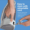 thumbnail image 3 of Steam Iron & Vertical Steamer for Clothes with Scratch-Resistant Durathon Soleplate, Digital Temperature Control, 8’ Retractable Cord, 3-Way Auto Shutoff, Anti-Drip, 1700 Watts, Silver, 3 of 6