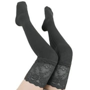 Hirigin Women Knitting Floral Print Over Knee Thigh Stockings High Socks Pantyhose Tight