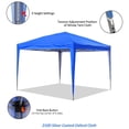 thumbnail image 4 of Ainfox  10 x 10 ft Pop up Canopy Tent Gazebo Party, Gazebo, Beach, Camping White, 4 of 5