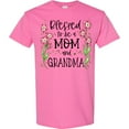 thumbnail image 3 of Inktastic Blessed to Be a Mom and Grandma Pink Flowers T-Shirt, 3 of 5
