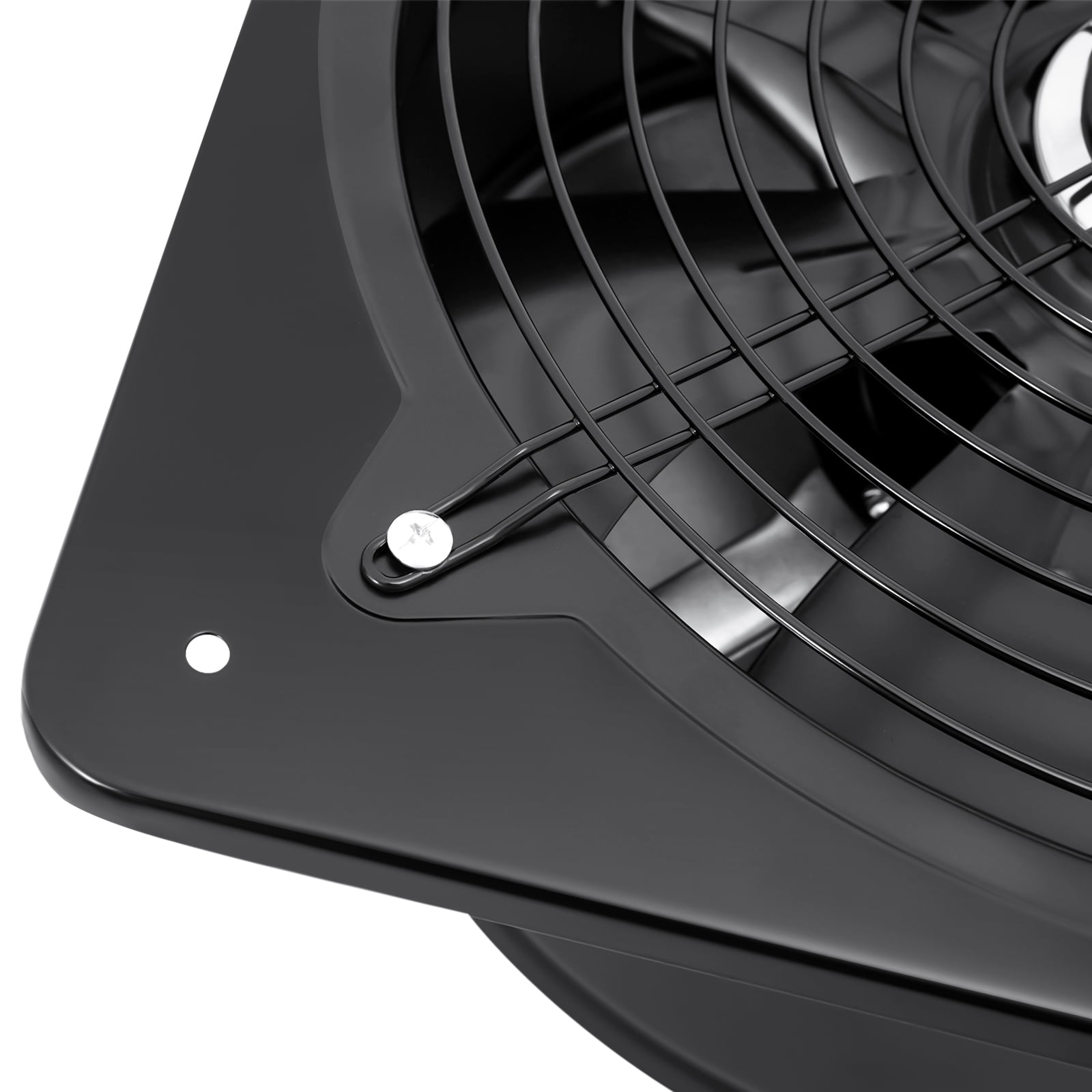 12'' 110V 125W Industrial Extractor Fan Air Blower Ventilation Exhaust Fan Low Noise Black Wall Mount 2800r/min 13.77*13.77*6.69in for Workshops, Basements, Warehouses