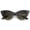 Black-White / Smoke Gradient, variant on Women's Retro Polka Dot Oversize Cat Eye Sunglasses 50mm (Black-White / Smoke Gradient)