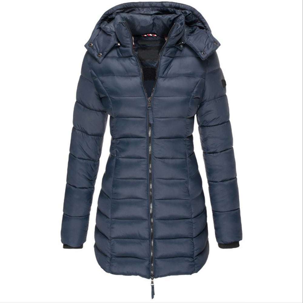 gyde affjedring Hound ALSLIAO Winter Korean Version Of The New Women Cotton Mid-Length Slim  Paddedwarm Jacket Black L - Walmart.com