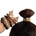 thumbnail image 5 of Diadema sencilla y elegante, banda de goma elástica duradera y resistente, banda para el cabello para niñas, banda para el cabello con cola de caballo alta, cubierta de cuero, tocado, 5 of 5
