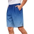 thumbnail image 5 of Stamzod Men's Workout Shorts Lightweight Gym Running Athletic Shorts with Pockets Elastic Waist Outdoor Hiking Shorts Light Blue-1 S, 5 of 6